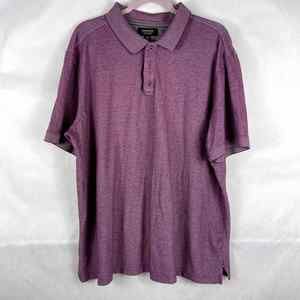Nordstrom Mens Polo Shirt Short Sleeve Purple Heather Size XXL
